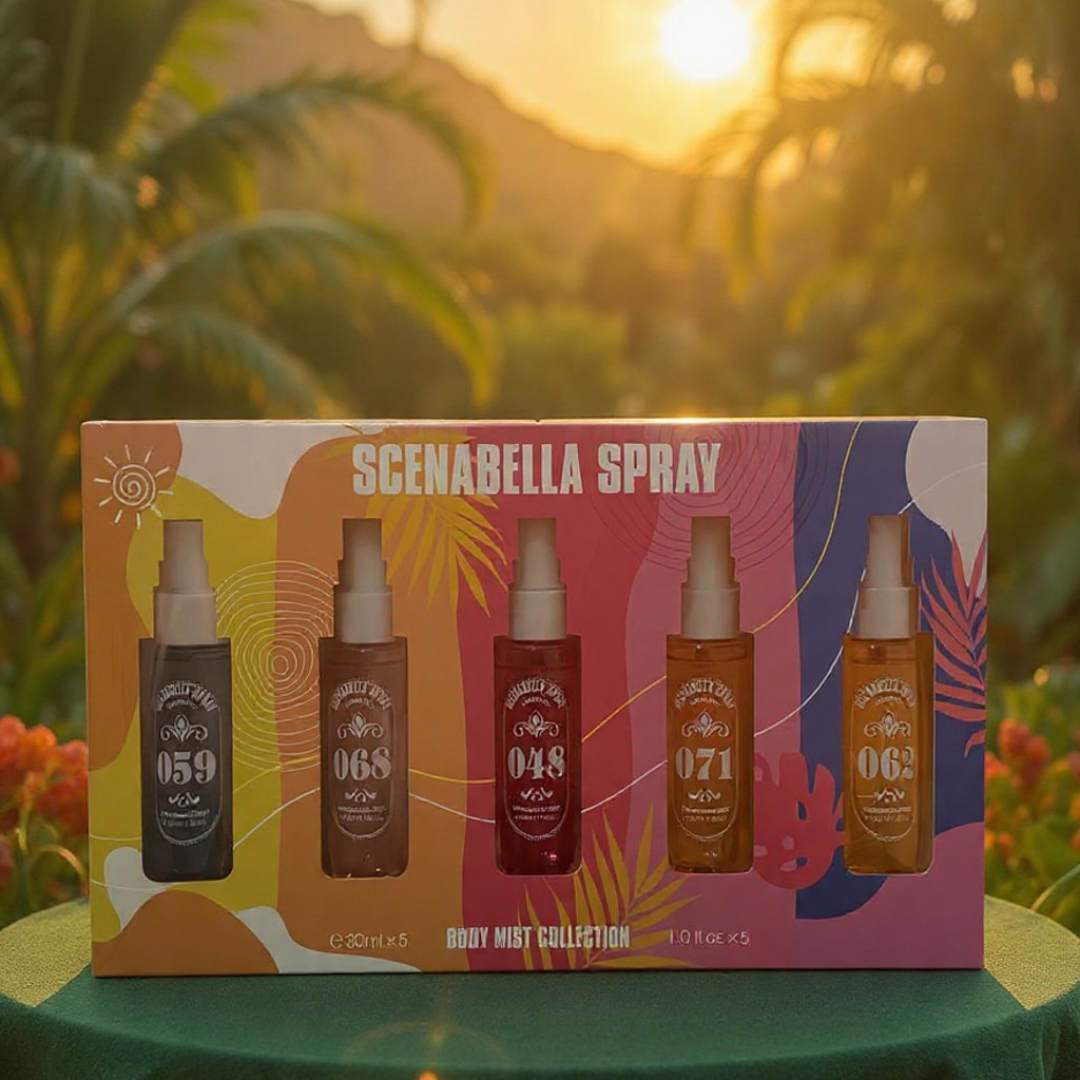 Coffret 5 Brumes 30 ml – Collection Gourmande & Florale