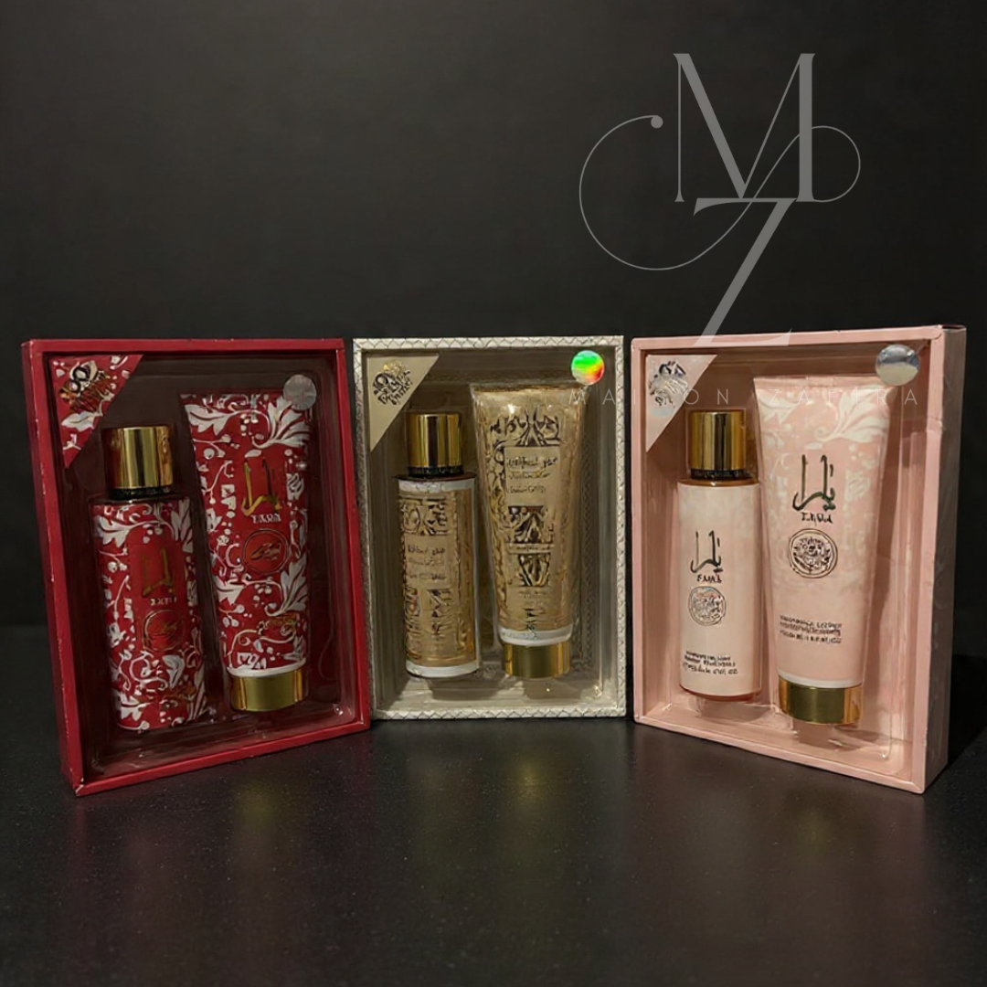 Pack 3 Coffrets – Yara Rose • Yara Candy • Fakhar Lattafa Rose