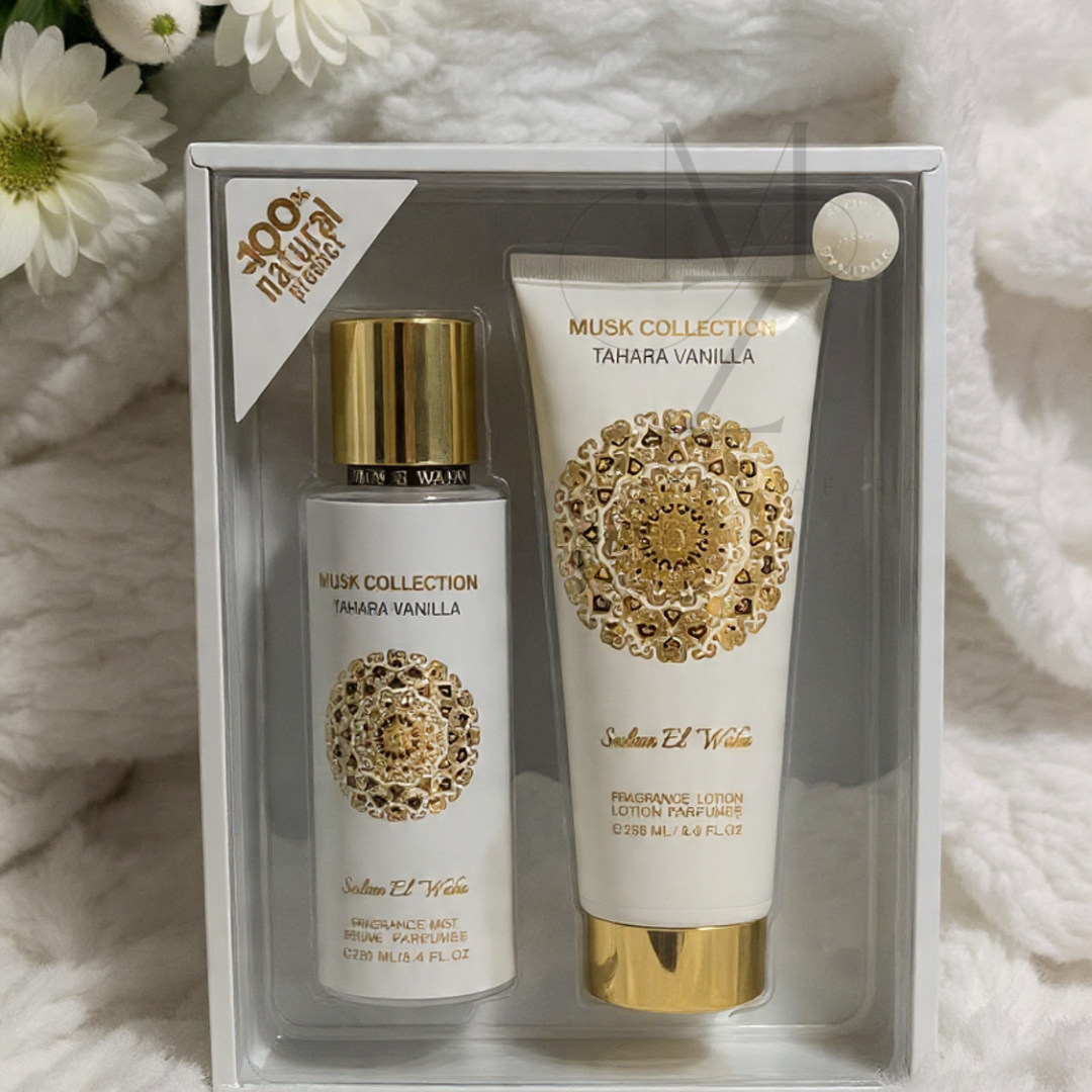 Coffret Grand Format Tahara Vanilla – Routine Parfumée Douce & Crémeuse