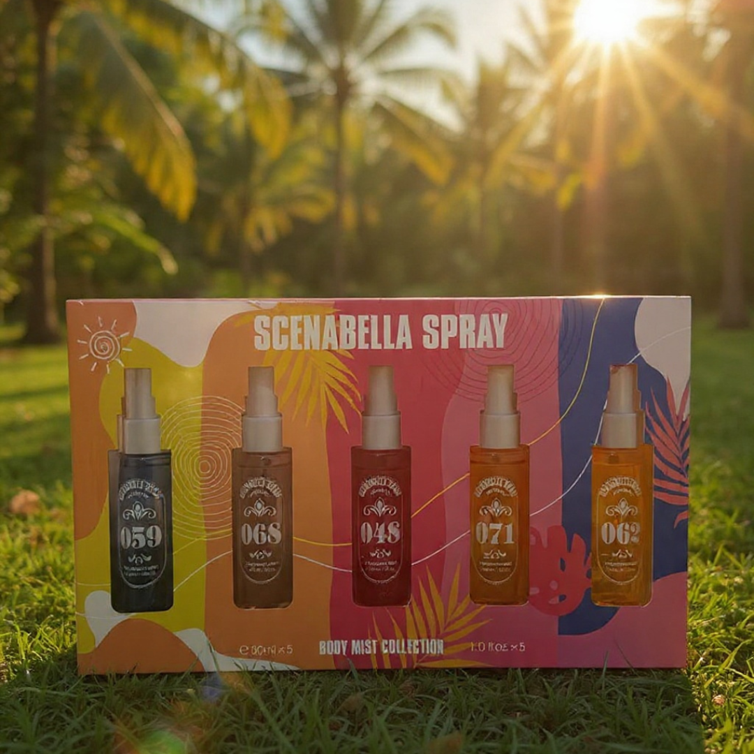 Coffret 5 Brumes 30 ml – Collection Gourmande & Florale